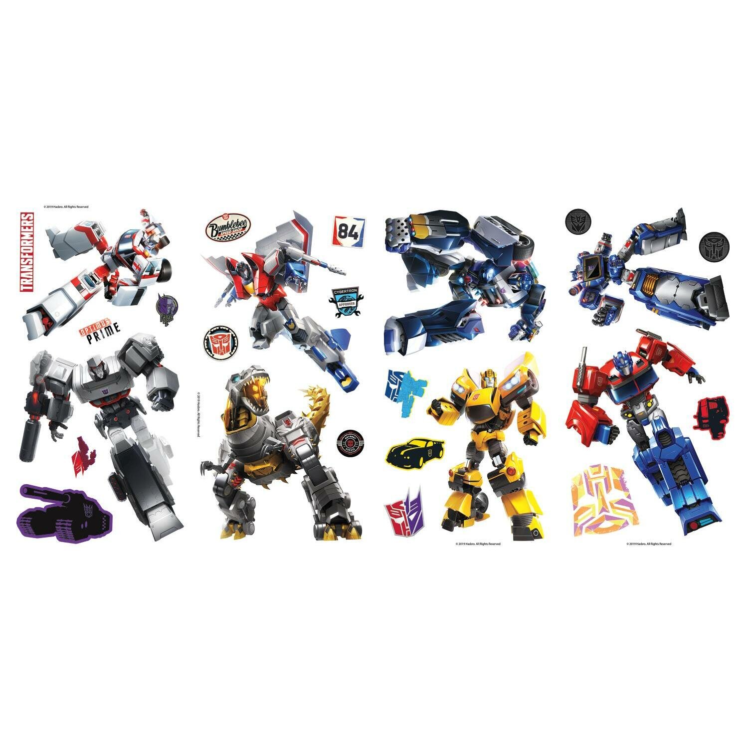 Age of Extinction Bumblebee Peel and Stick Giant Wall Decals York Wallcoverings RMK2526GM RoomMates Transformers 