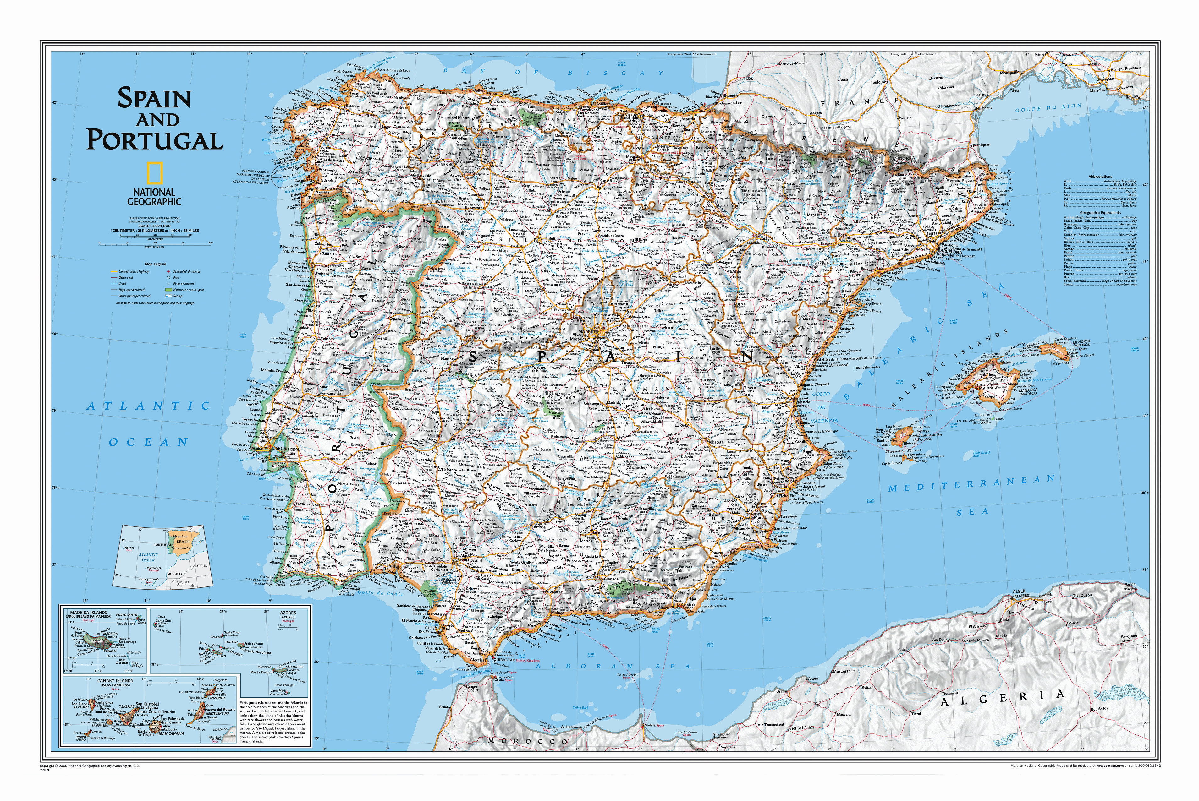spain click map pictures
