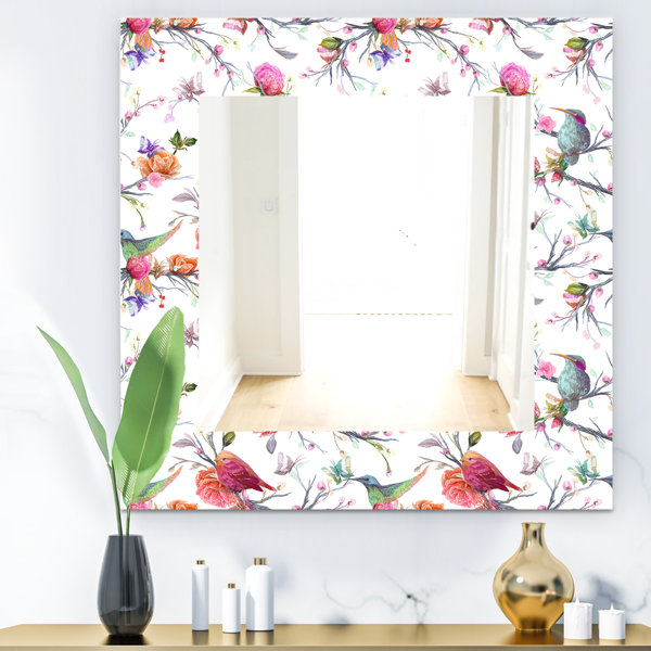 East Urban Home Vintage Bird Flowers And Leaves Farmhouse Wall