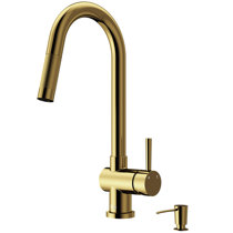 Modern Contemporary Brushed Gold Kitchen Faucet Allmodern