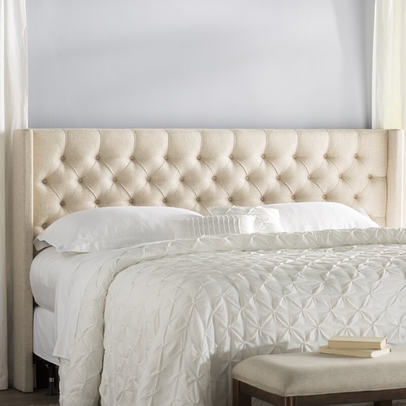 Three Posts Crawley Upholstered Wingback Headboard & Reviews | Wayfair