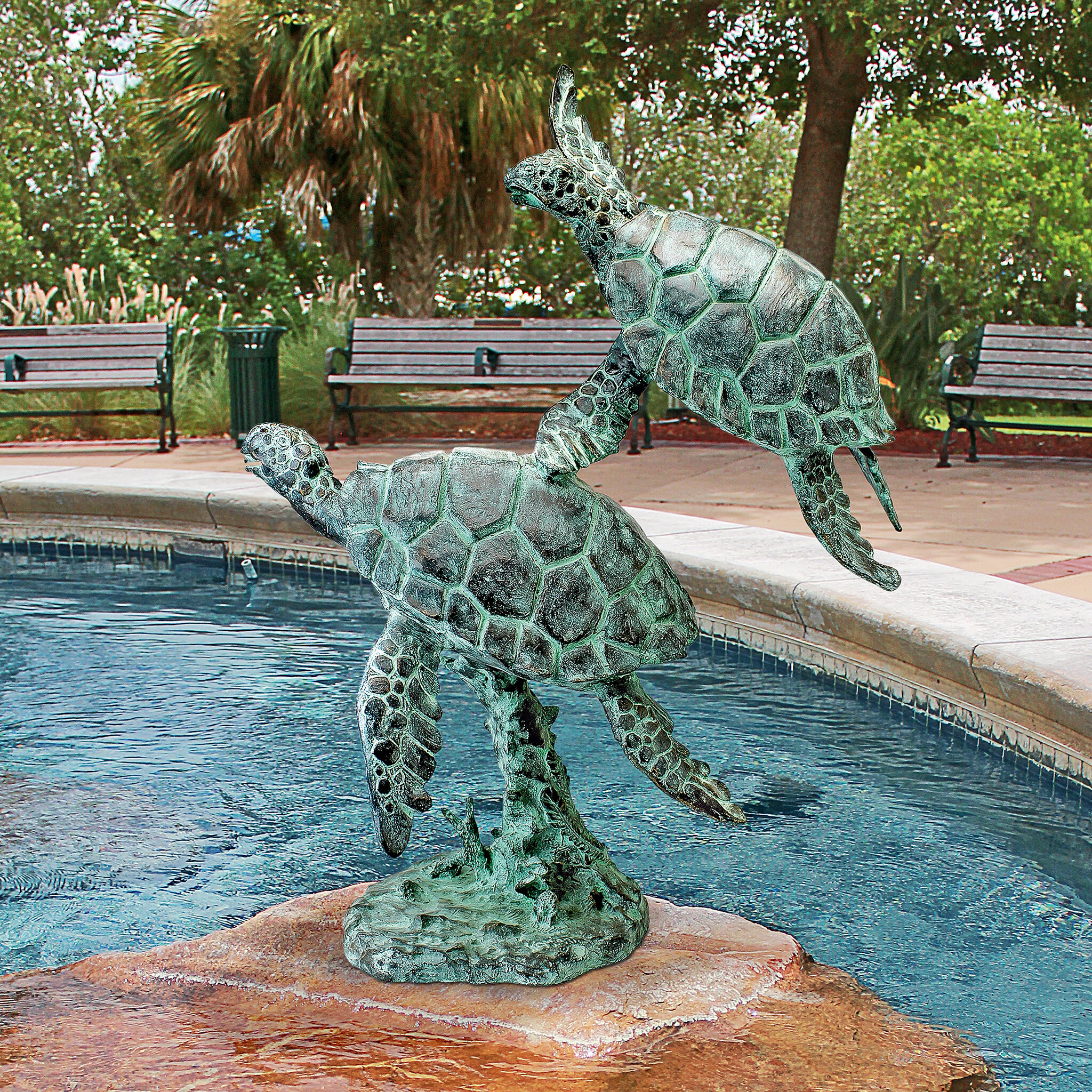 Sea Turtle Garden Statue