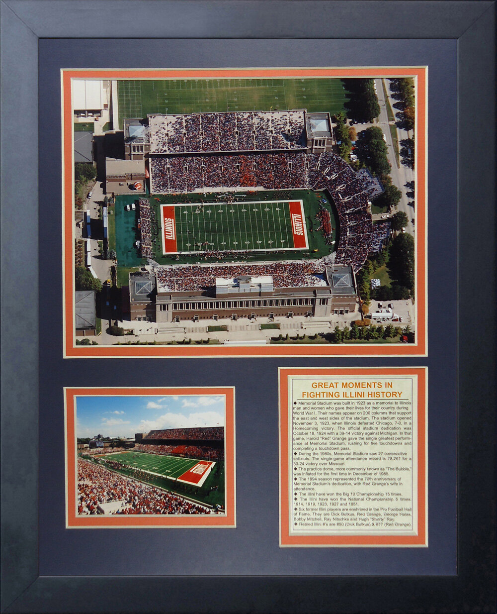 Legends Never Die USC Memorial Coliseum Framed Photo Collage 11 x 14-Inch
