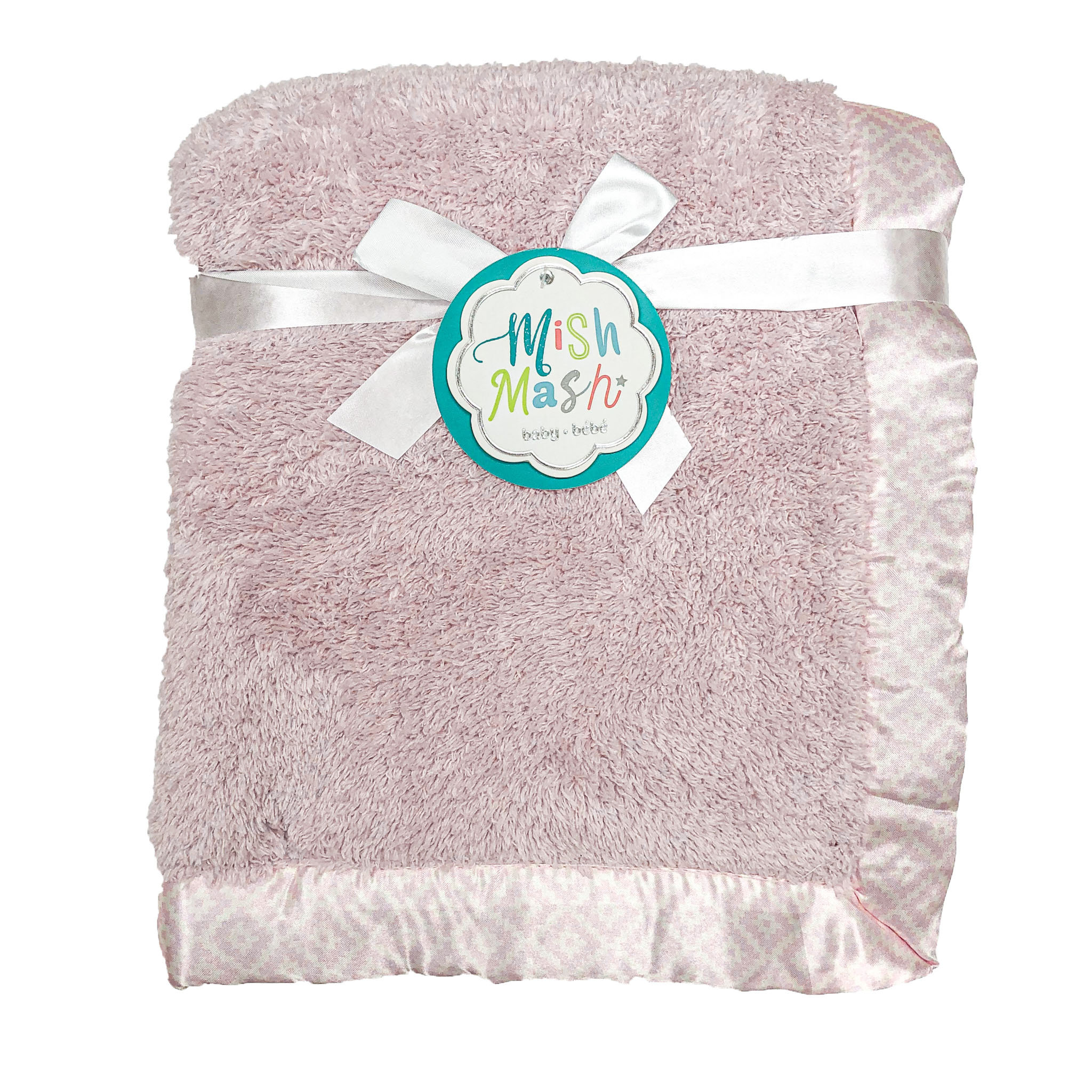 blanket with satin trim