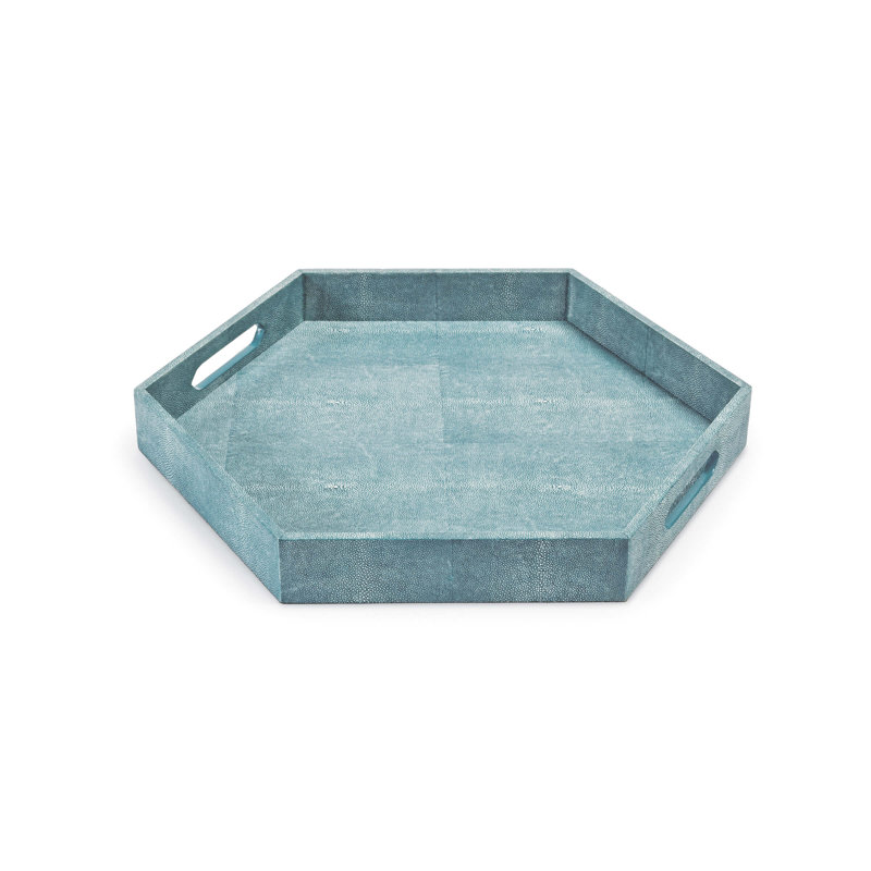 turquoise serving tray