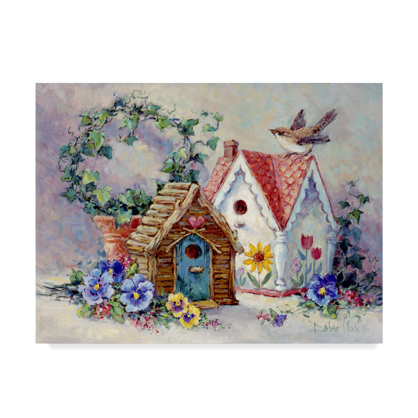 Ophelia Co Birdhouse Collection 1 Acrylic Painting Print On