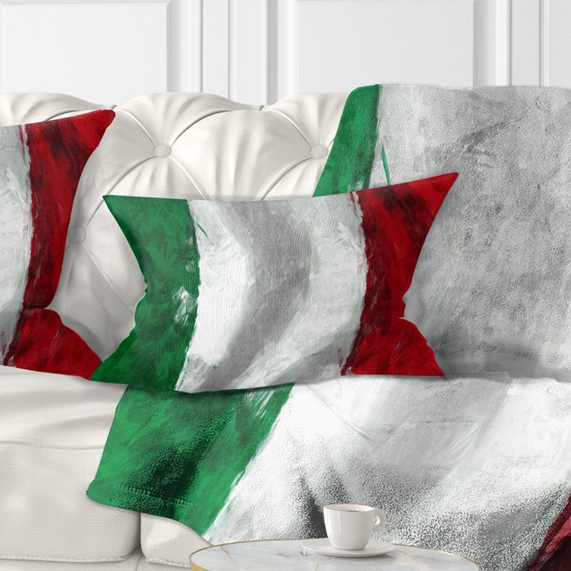 East Urban Home Italy Flag Lumbar Pillow Wayfair Ca