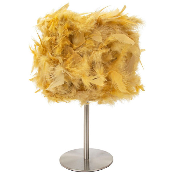 shabby chic feather table lamp