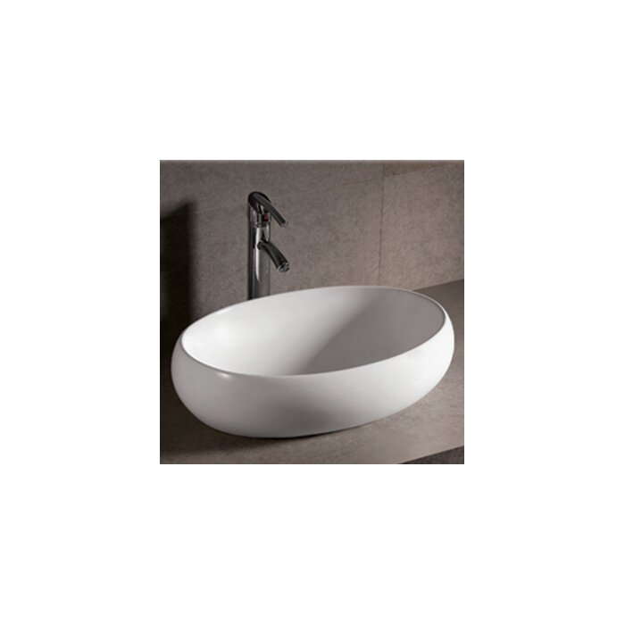 Isabella Ceramic Oval Vessel Bathroom Sink