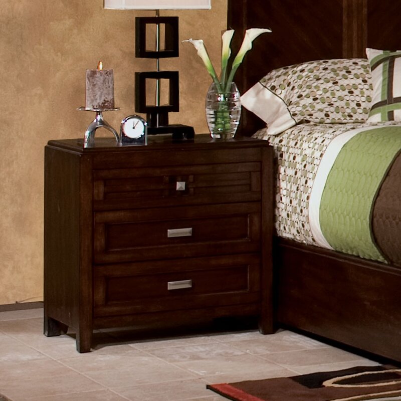 Standard Furniture City Gazebo Nightstand In Chocolate Brown Wayfair