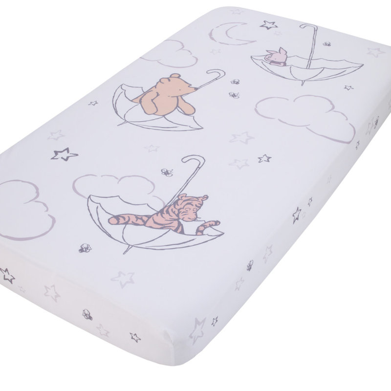 winnie the pooh fitted crib sheet