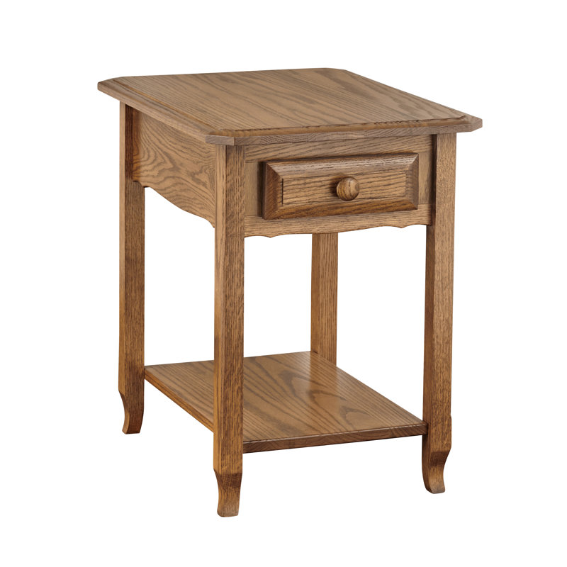 light oak end tables with storage