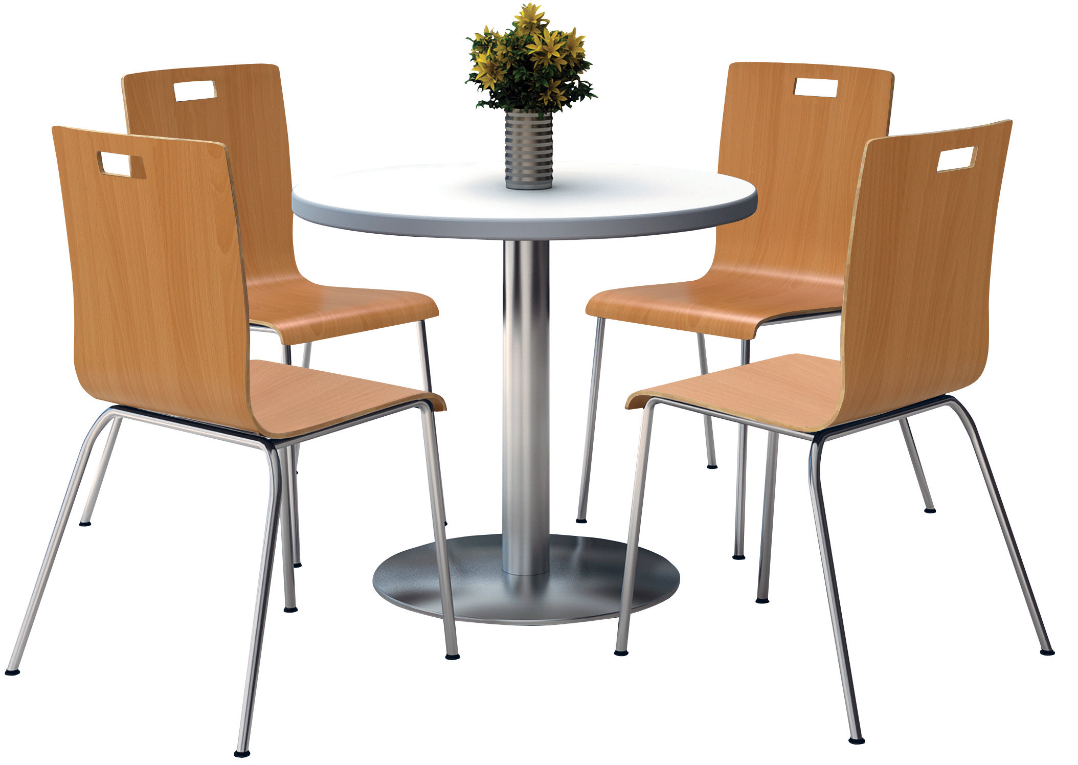 Kfi Seating Round Cafeteria Table And Chair Set Reviews Wayfair
