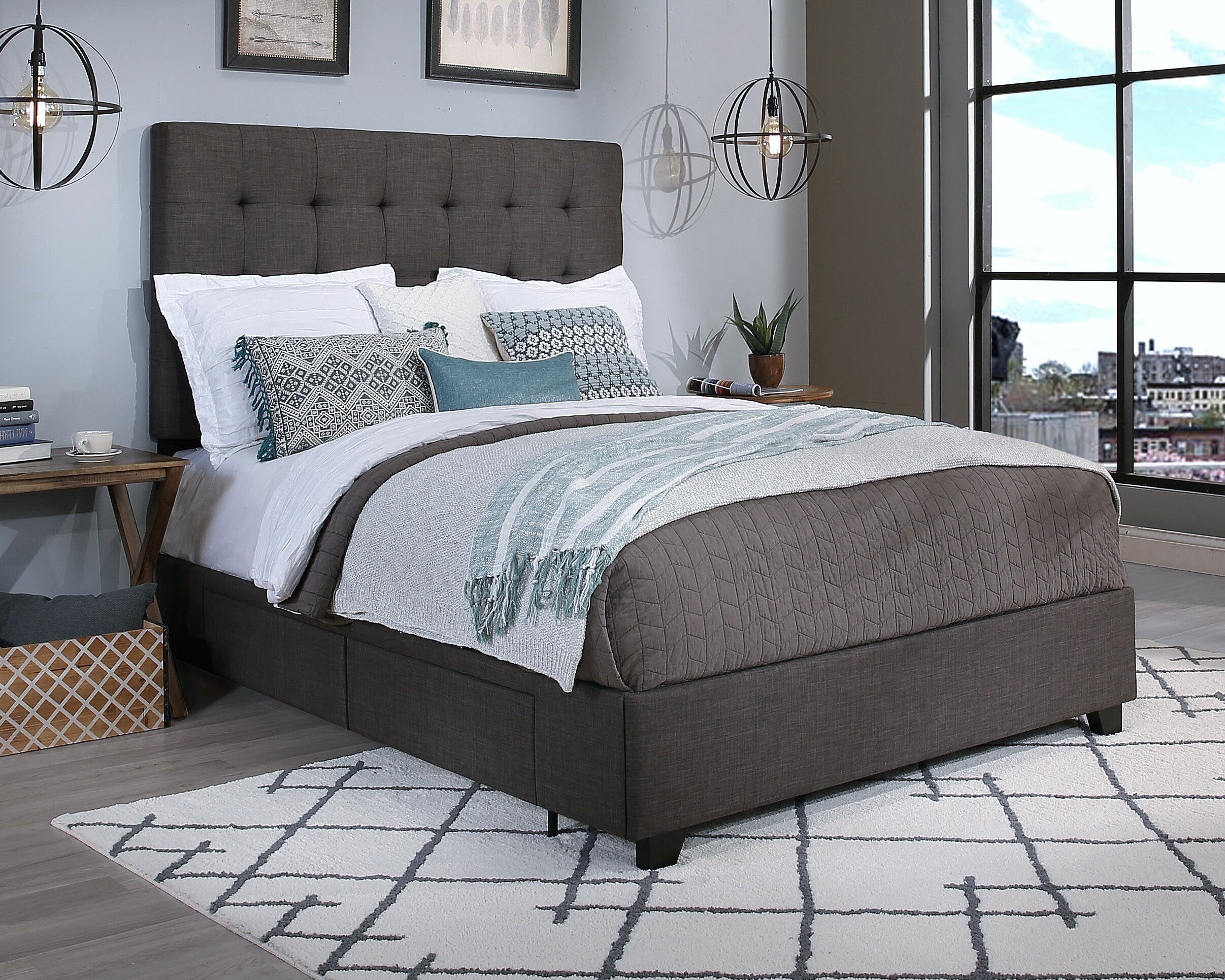 Grey King Size Storage Beds You Ll Love In 2021 Wayfair