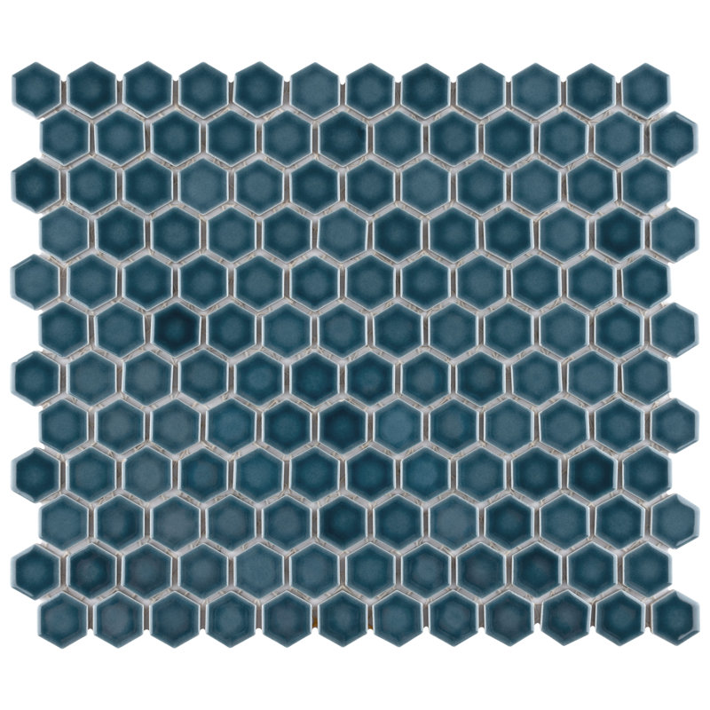 Elitetile Tribeca 1 X 1 Porcelain Honeycomb Mosaic Wall Floor Tile Reviews Wayfair