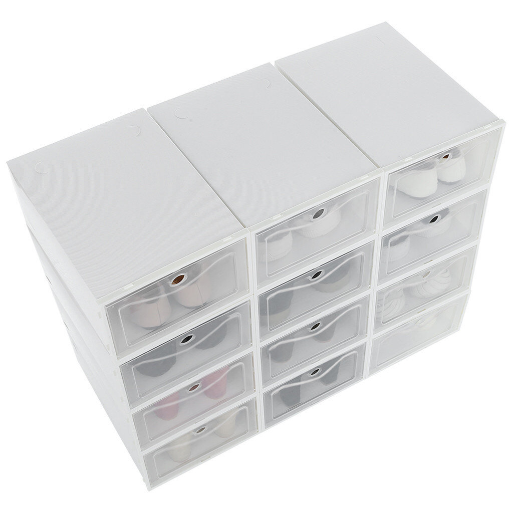 Stackable Box Chest  Drawer Unit Organizer Boxes Transparency