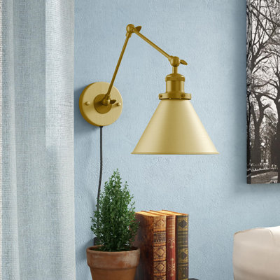 Andover Mills Lottie 1 Light Armed Sconce X111375303 Finish Aged Brass Shefinds