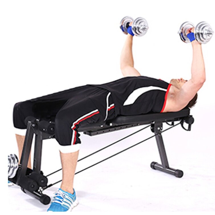 Details about   Fitness Dumbbell Weight Bench Barbell Lifting Folding Adjustable Bench EXERCISE 