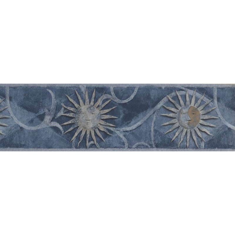 World Menagerie Guerra Moon Sun 15 L X 7 W Wallpaper Border Wayfair