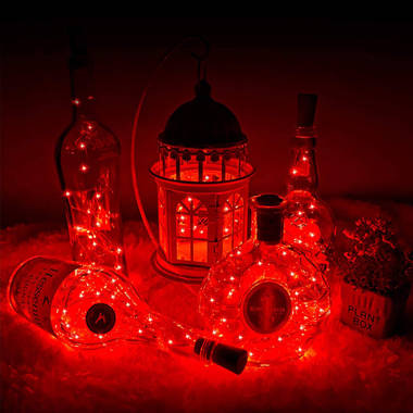 Wine Bottle Lights with Cork,10 Pack Copper Wire Fairy Lights Battery Operate... 