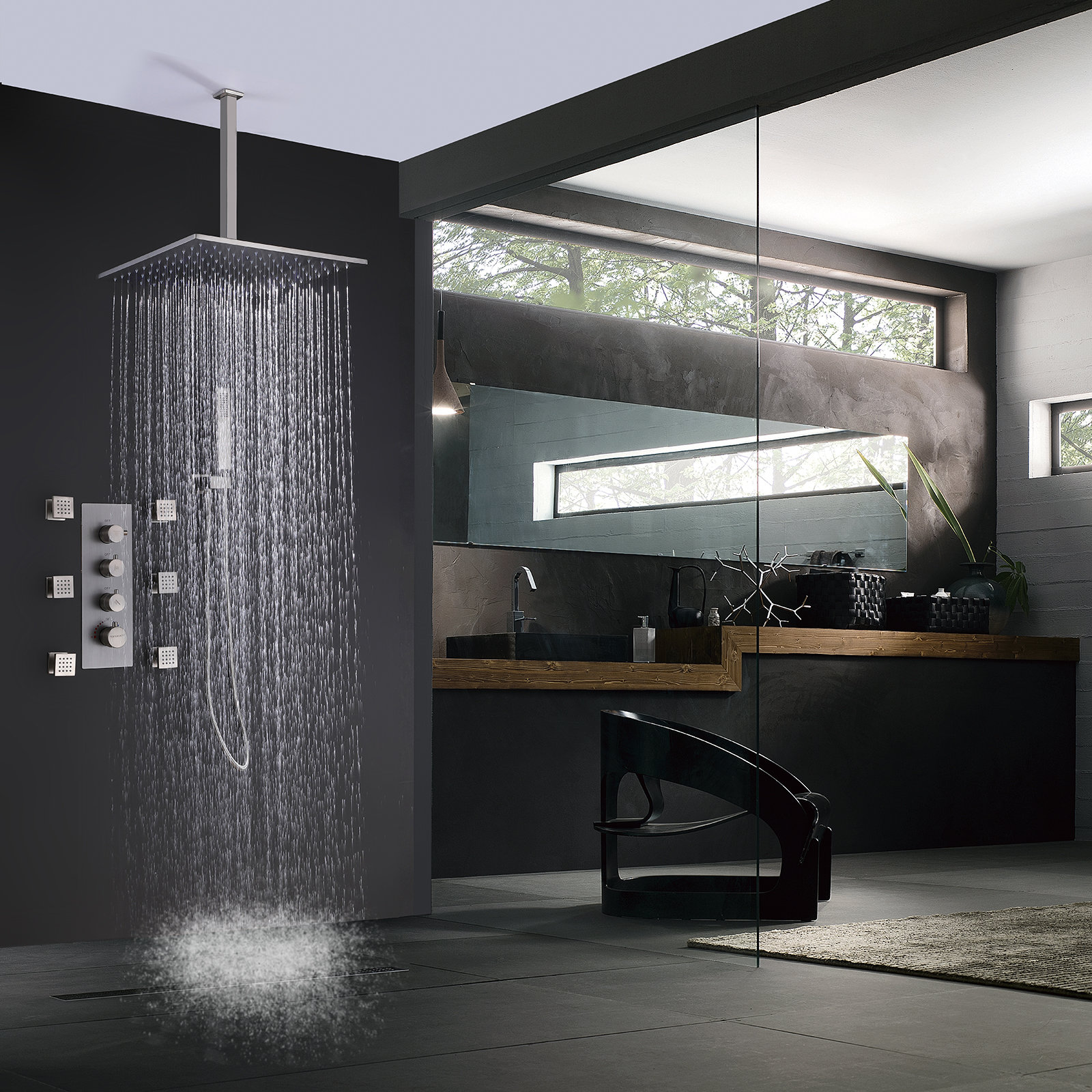 MODLAND Complete Shower System with Roughin Valve & Reviews Wayfair