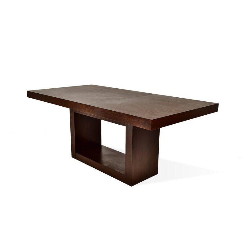 Brayden Studio Maust Counter Height Extendable Dining Table