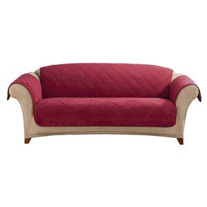 Soft Suede Box Cushion Sofa Slipcover