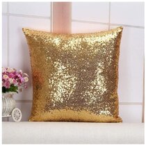 Casa 784857764970 Decorative Pillow Gold Sequin
