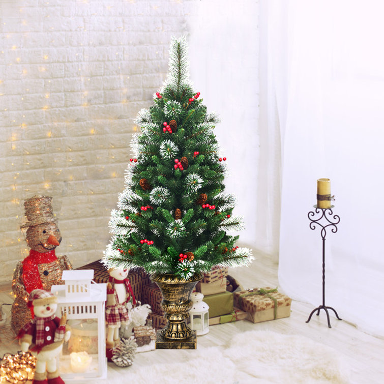 The Holiday Aisle 48 H Green Pine Christmas Tree Wayfair