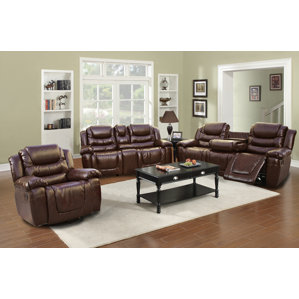 Ottawa 3 Piece Leather Living Room Set by Beverly Fine Furniture