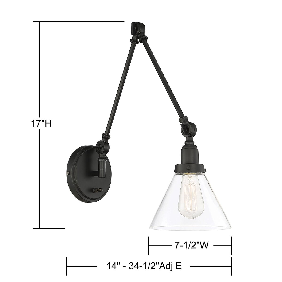 Joss & Main Catalina 1 - Light Dimmable Swing Arm & Reviews | Wayfair