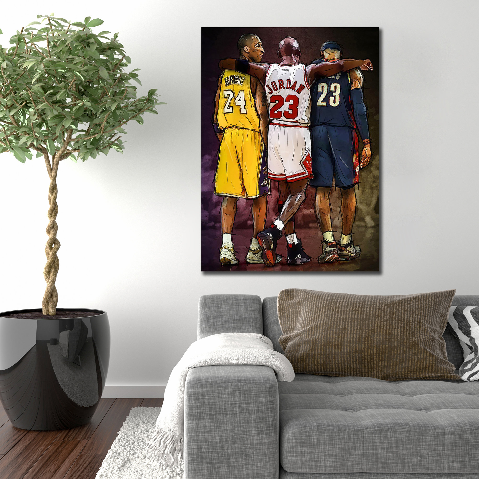 Red Barrel Studio® Michael Jordan Kobe Bryant Lebron James 3 Three
