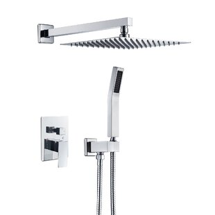 Luxury Matte Black All Metal Complete Bathroom Shower Set REALFOR Shower System 