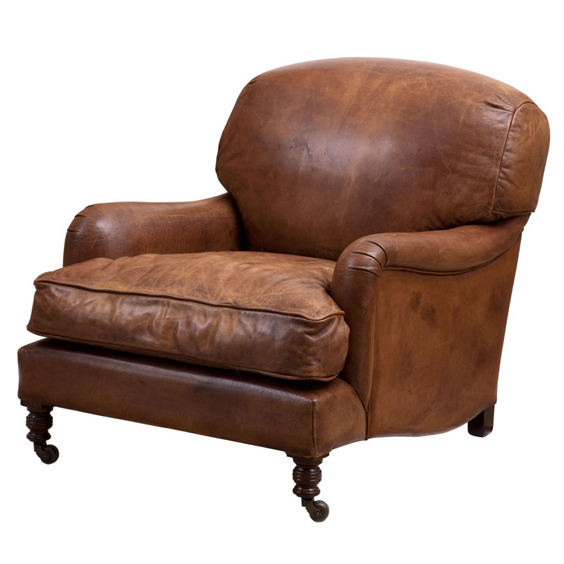 Eichholtz Highbury Tobacco Leather Club Chair Wayfair