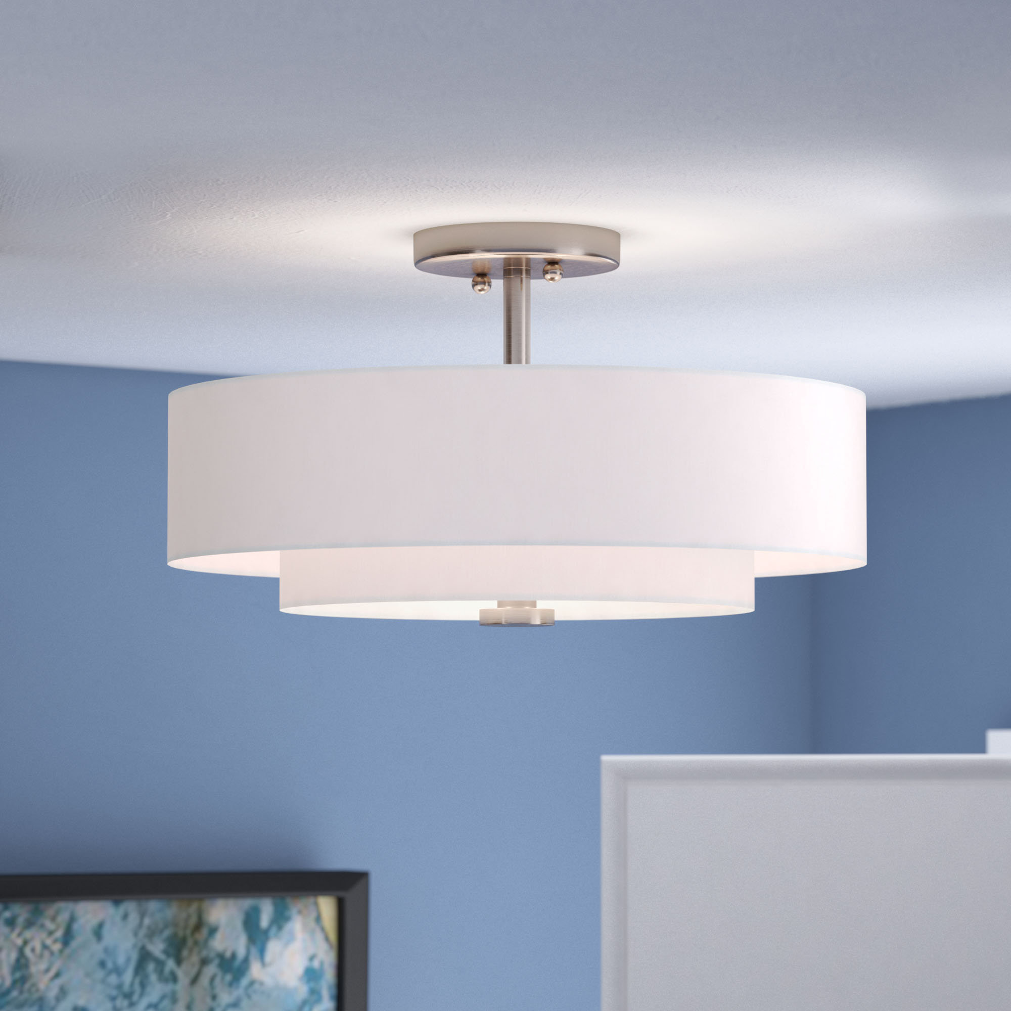 Zipcode Design Brittnie 3 Light Semi Flush Mount Reviews Wayfair