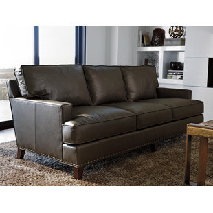 Zavala Hughes Leather Sofa by Lexington Best #1