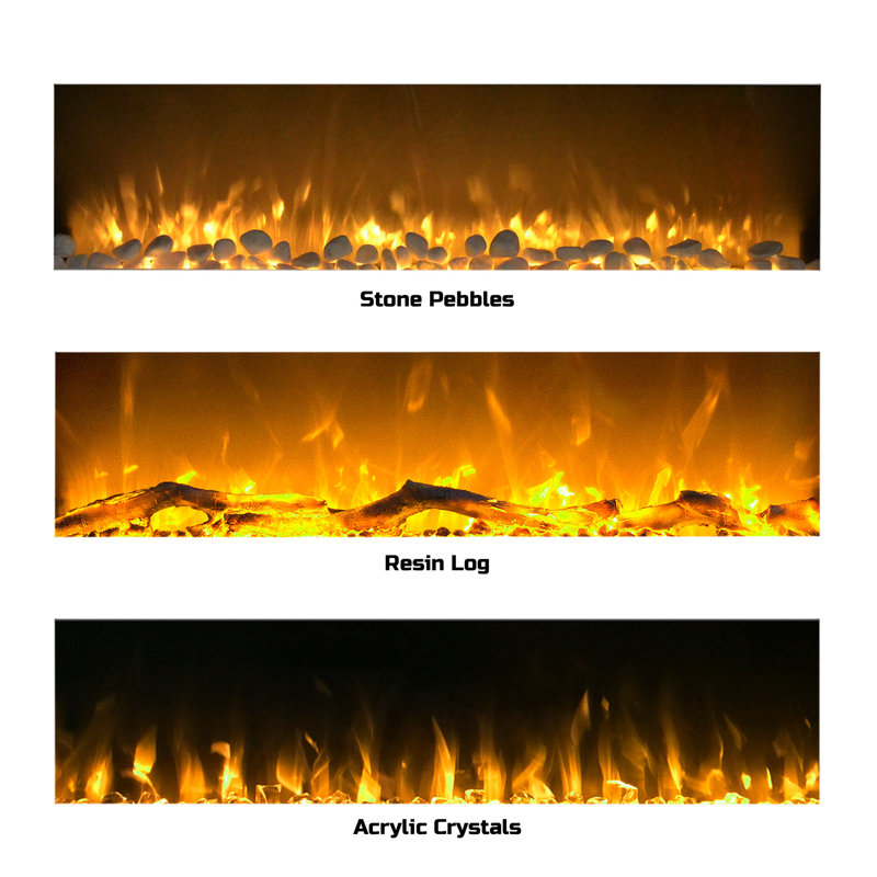 Orren Ellis Quigley Wall Mounted Electric Fireplace Reviews