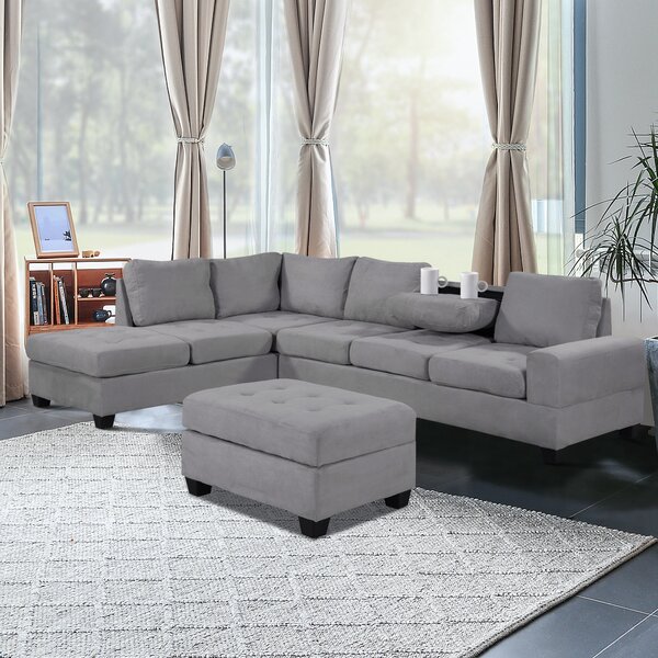 Wade Logan® Convertible Sectional Sofa With Reversible Chaise_9 ...