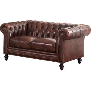 Leather Tufted Sofas You Ll Love Wayfair Quickview