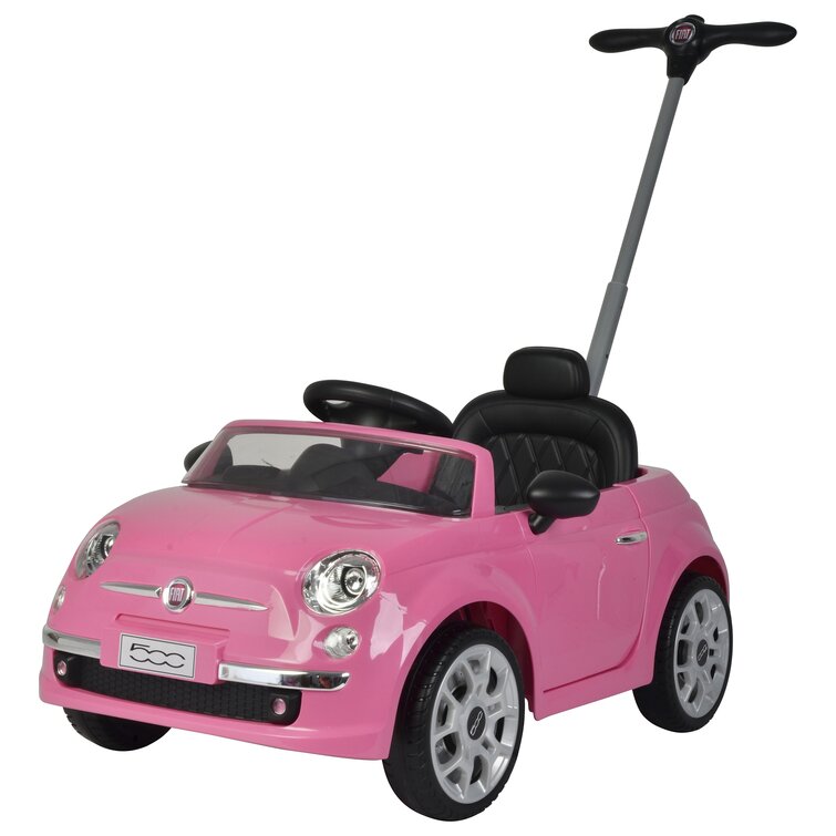 Best Ride On Cars 2 In 1 Fiat 500 Model Baby Toddler Toy Push Car Stroller Reviews Wayfair