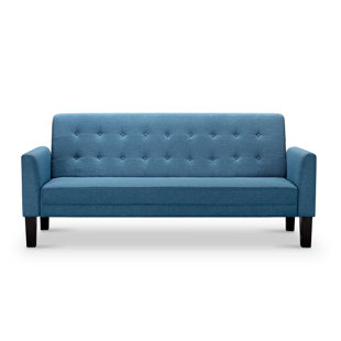 Aqua Tufted Sofa Wayfair