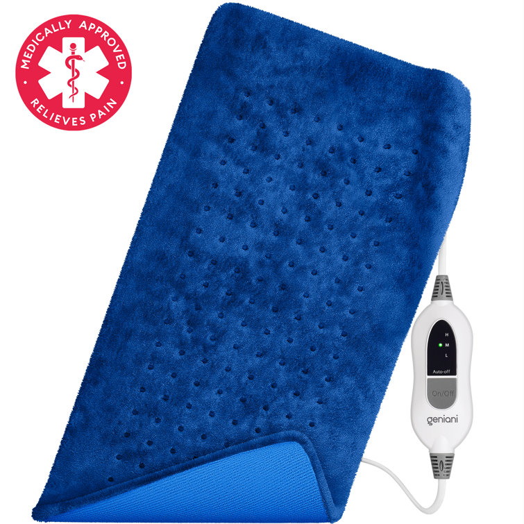 Geniani Extra Large Electric Heating Pad For Back Pain And Cramps Relief Wayfair