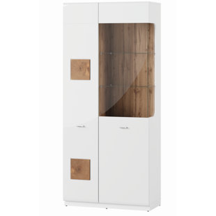 Go to store & view more images Vicente Wood Lighted China Cabinet by Corrigan Studio