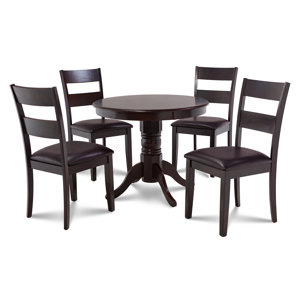 Cedarville 5 Piece Cappuccino Dining Set by Alco..