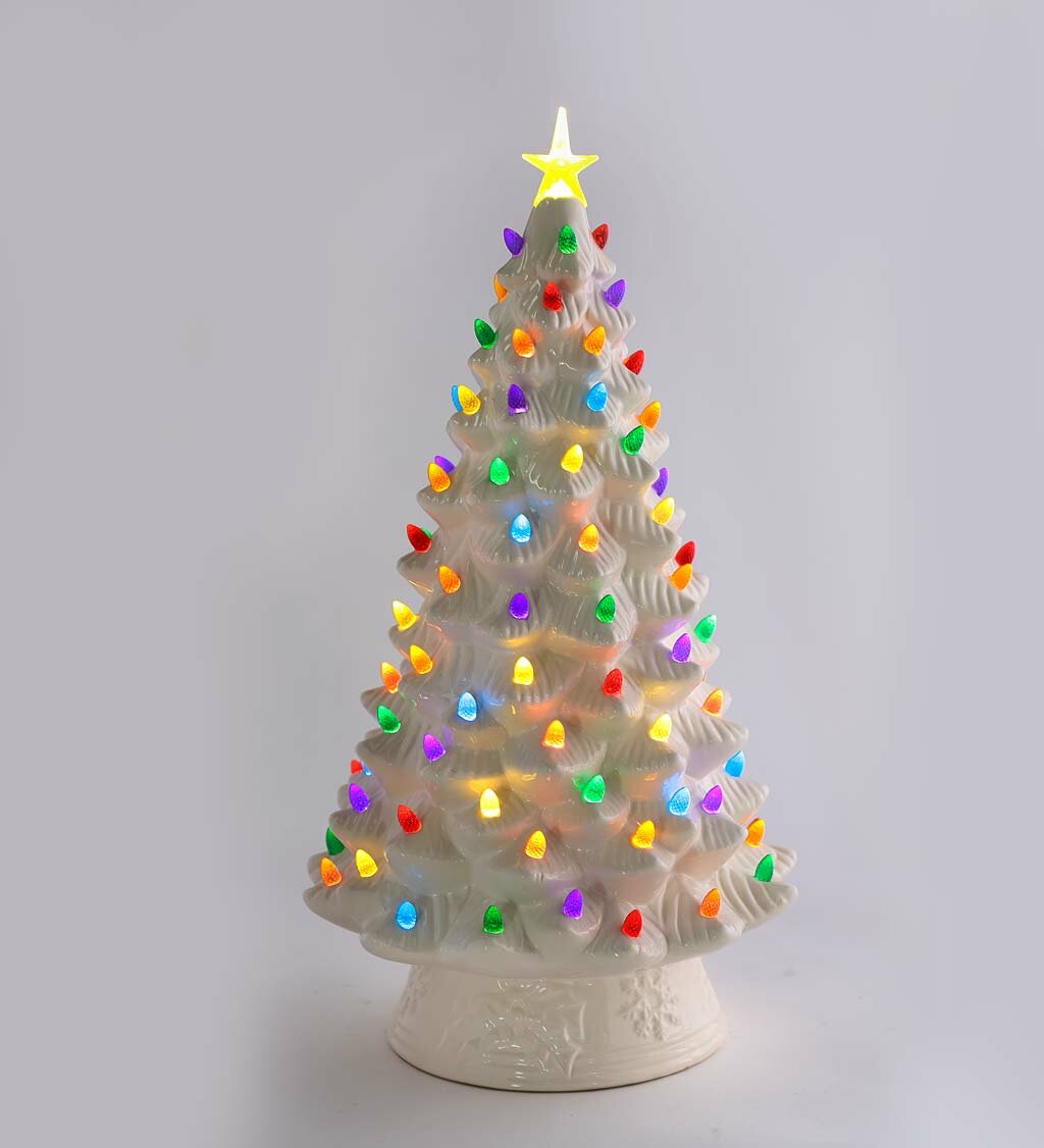 Lighted Ceramic Christmas Tree