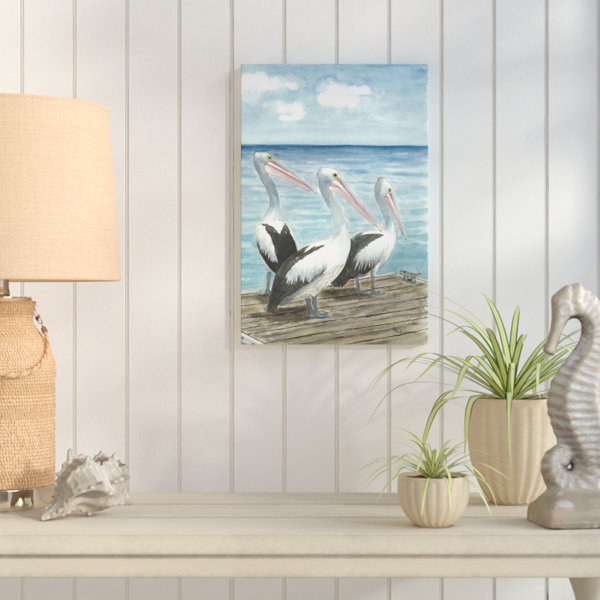 Longshore Tides Tres Amigos Watercolor Painting Print On Wrapped Canvas Wayfair