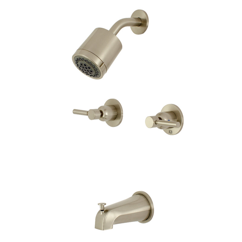 Kingston Brass Concord 2 Handle Tub And Shower Faucet With Valve