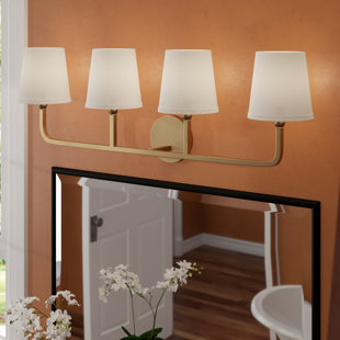 Best Climsland 4-Light Vanity Light By Three Posts Wall Lights Climsland 4-Light Vanity Light By Three Posts Wall Lights