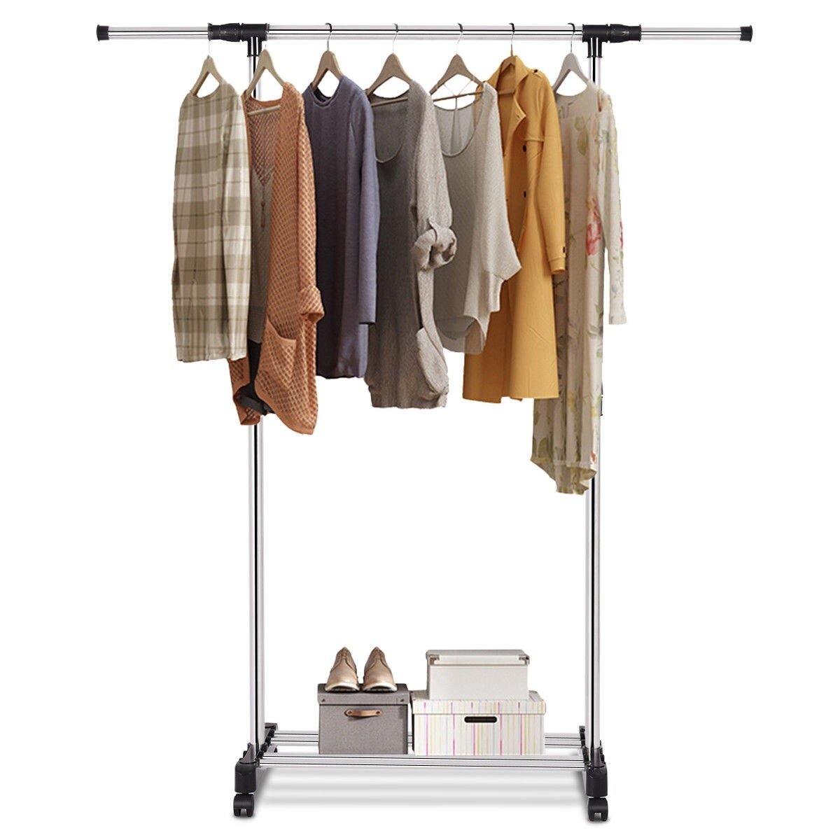 where can i buy a rolling clothes rack