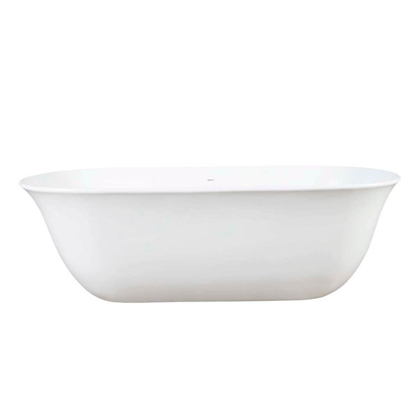 Chevington Leontine 63 Inch Resin Double Ended Tub - Wayfair Canada